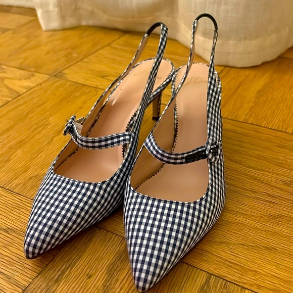J. Crew Gingham Mules - Picture 1 of 4